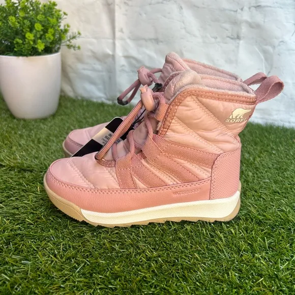 - SORELKids' Whitney I Short Waterproof InsulatedBoot in Eraser Pink/Gum 10