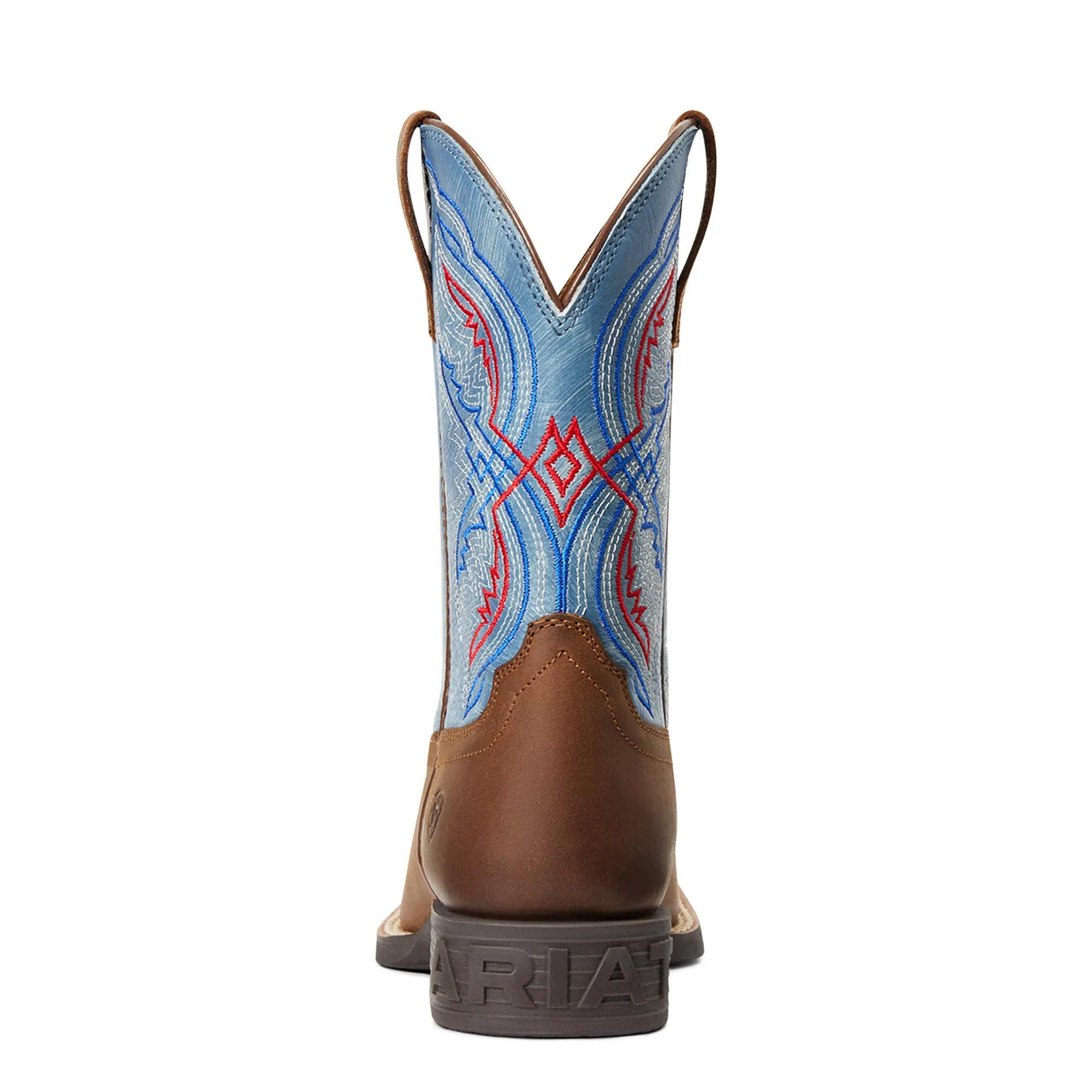 10040247 Ariat Kids Double Kicker Distressed Brown/Stone Blue