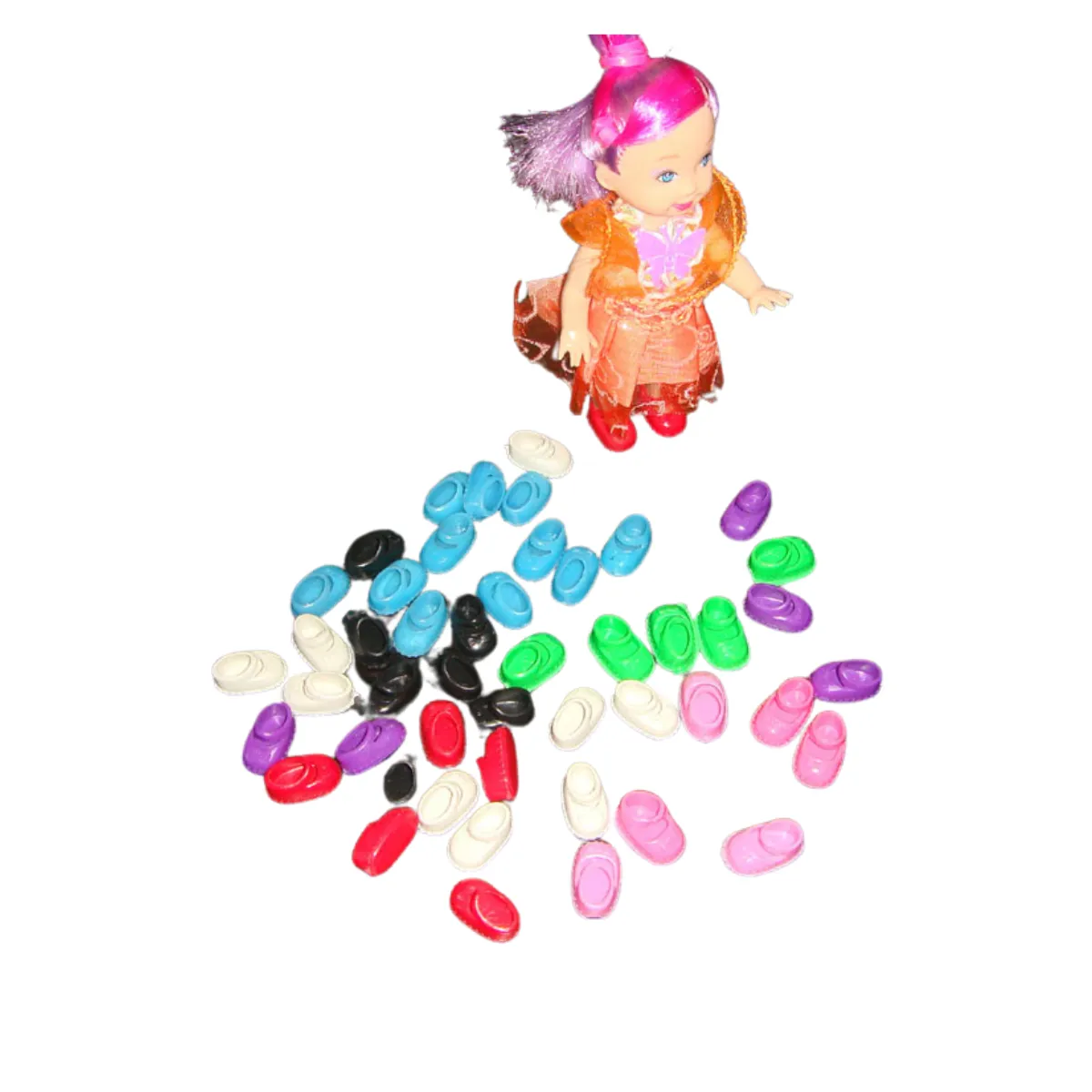 20 pairs of Mini Doll Shoes-for our mini dolls