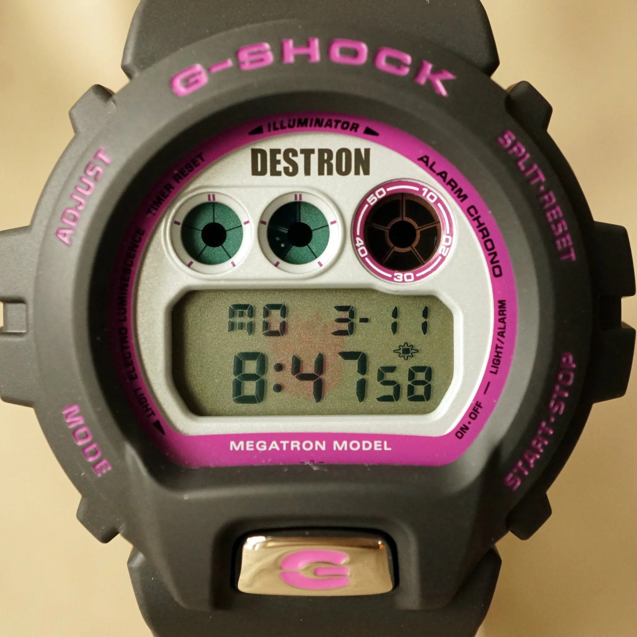 2007 CASIO G-SHOCK DW-6900FS TRANS FORMERS EDTION "DESTRON" MINT