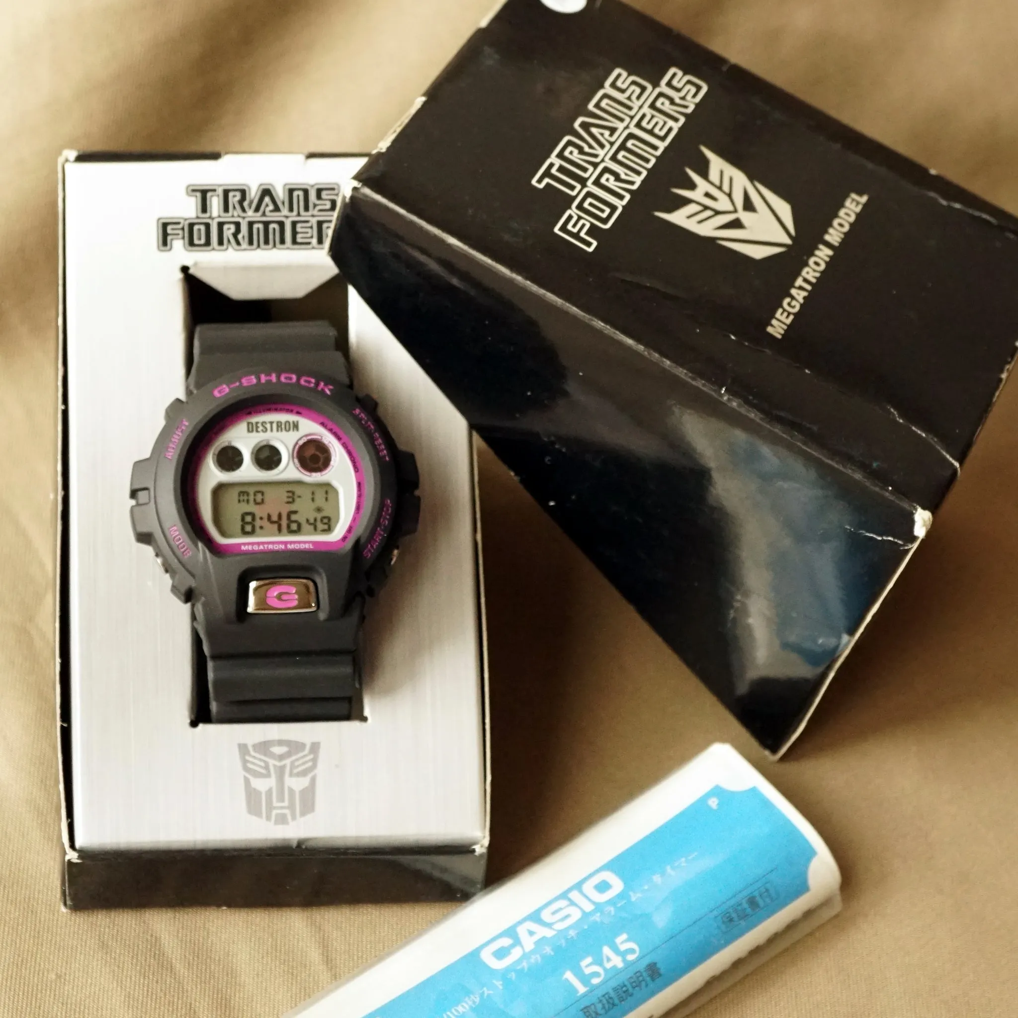 2007 CASIO G-SHOCK DW-6900FS TRANS FORMERS EDTION "DESTRON" MINT