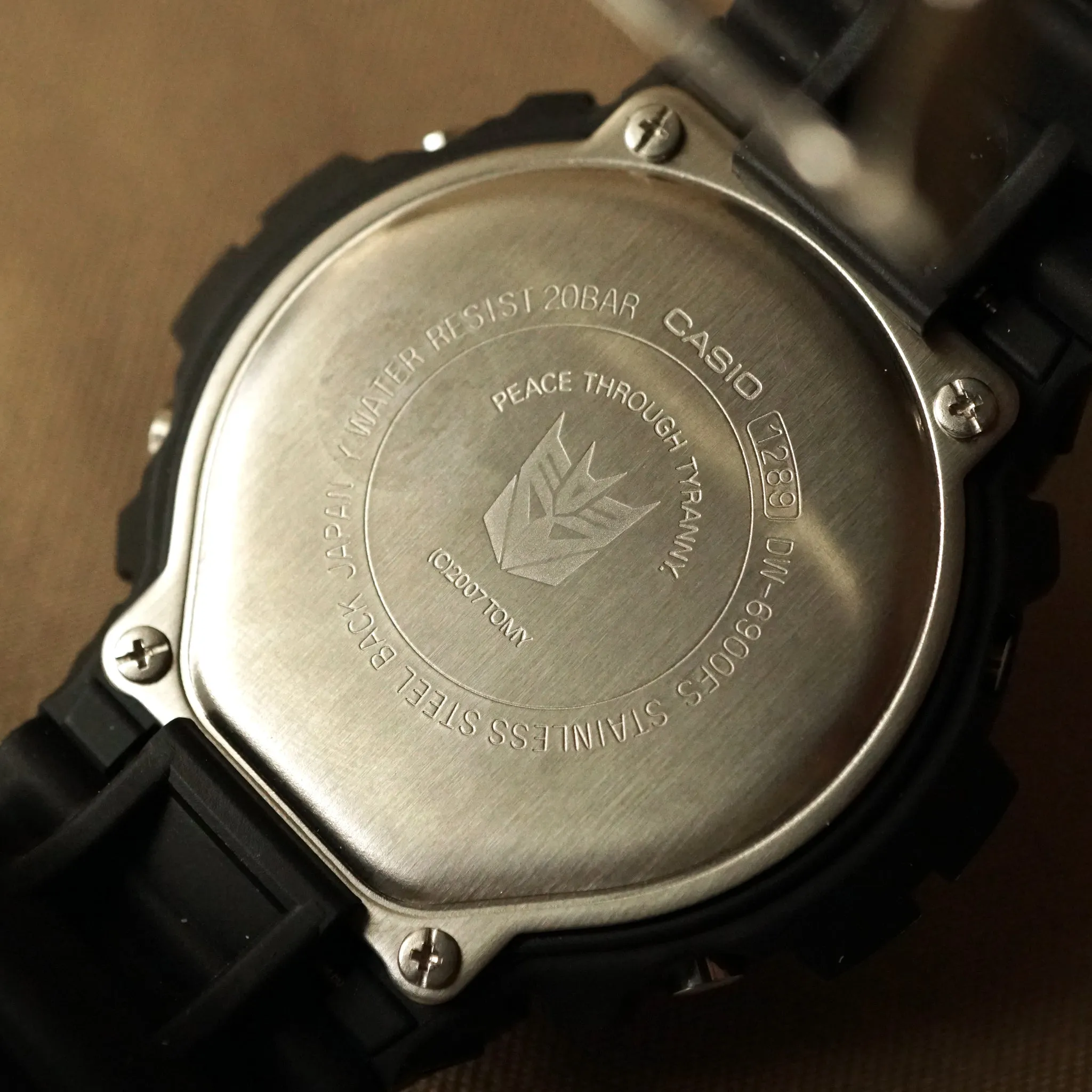 2007 CASIO G-SHOCK DW-6900FS TRANS FORMERS EDTION "DESTRON" MINT