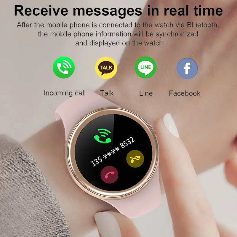 2021 New Women smartwatch 3D full touch screen Smart Watch Heart rate Activity tracker Fitness watch For women men Android IOS