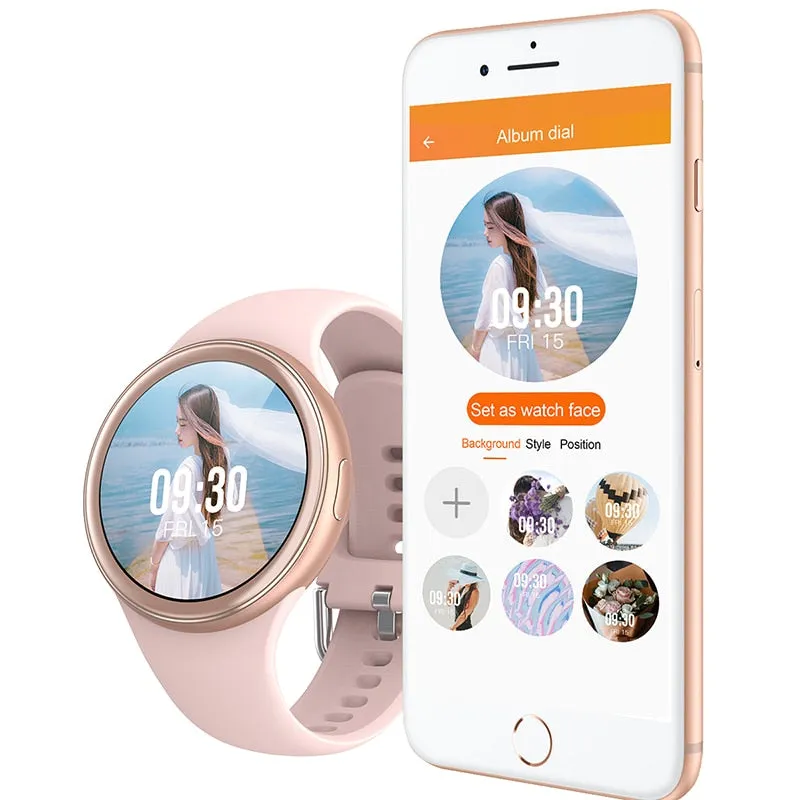 2021 New Women smartwatch 3D full touch screen Smart Watch Heart rate Activity tracker Fitness watch For women men Android IOS