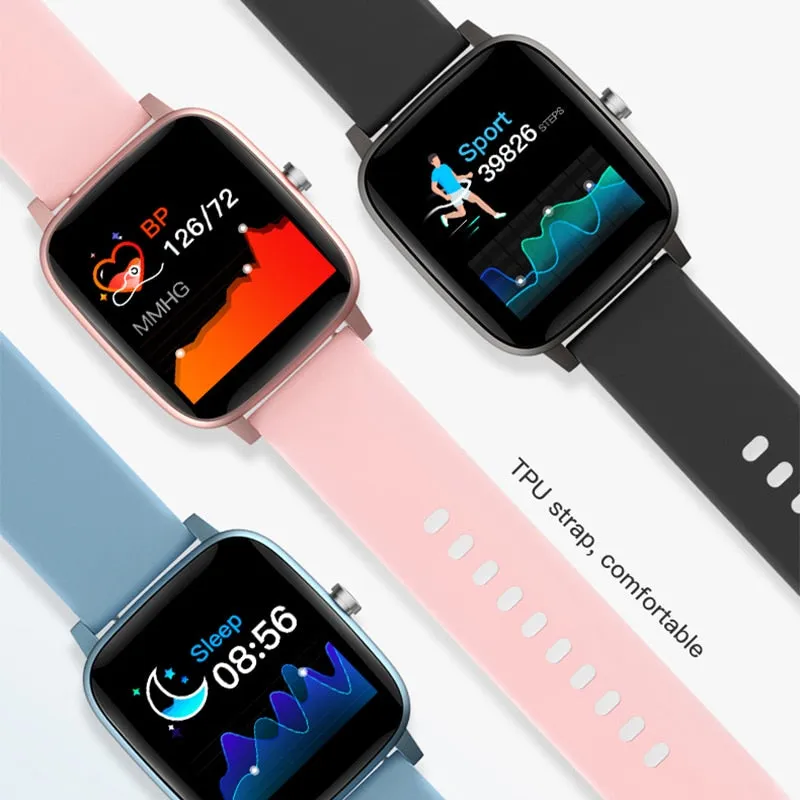 2021New T98 Smart Watch Men Women Sport IP67 Waterproof Clock Heart Rate Pressure Monitor Smart watch For IOS Android