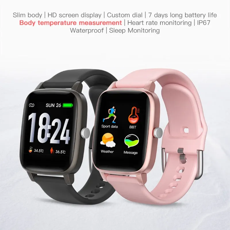 2021New T98 Smart Watch Men Women Sport IP67 Waterproof Clock Heart Rate Pressure Monitor Smart watch For IOS Android