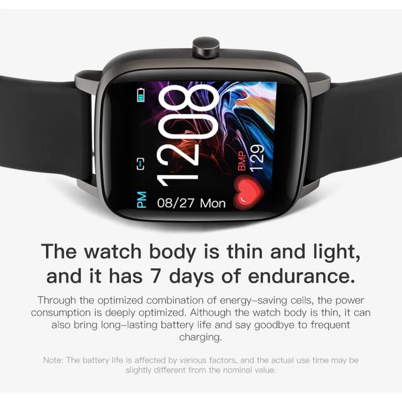 2021New T98 Smart Watch Men Women Sport IP67 Waterproof Clock Heart Rate Pressure Monitor Smart watch For IOS Android