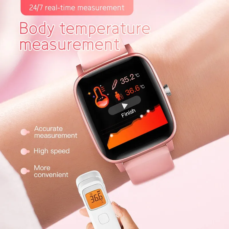 2021New T98 Smart Watch Men Women Sport IP67 Waterproof Clock Heart Rate Pressure Monitor Smart watch For IOS Android