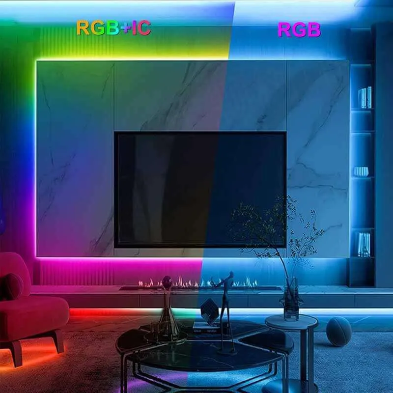 24V LED flexible Neon RGB 16FT Light Strip Rope Bluetooth APP Smart Control