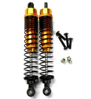 511168 1/10 Off Road Truck RC Alloy Shock Absorber Damper 2 Orange
