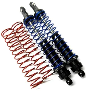 58310K 1/10 Scale RC Alloy Shock Absorbers Damper Set x 2 Black 110mm Long