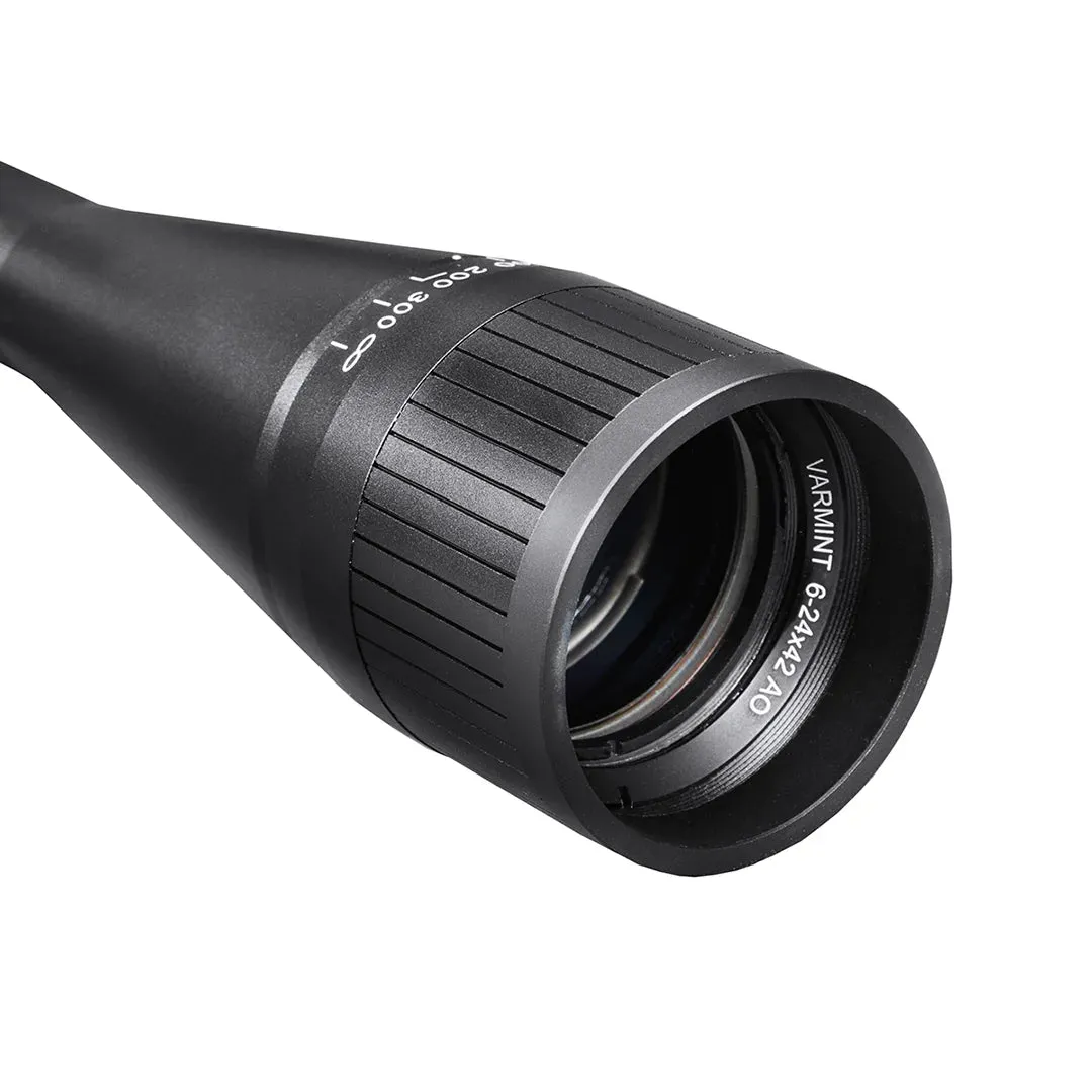 6-24x42mm Varmint AO Mil-Dot Rifle Scope | AC10046
