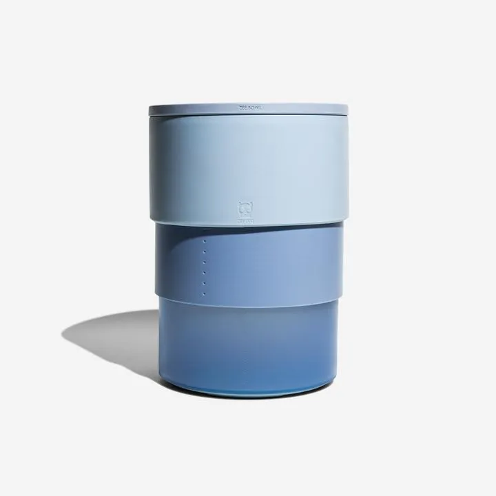 Adjustable Height Dog Bowl - Light Blue