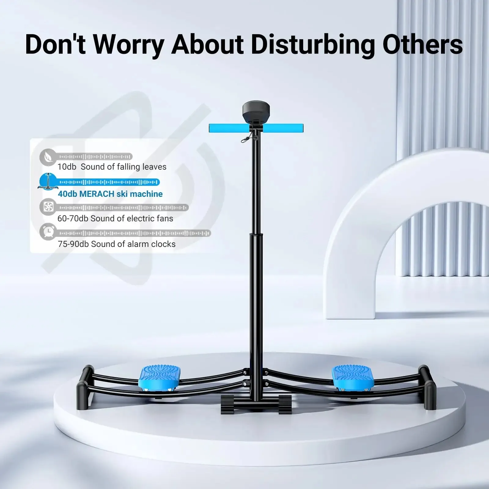Adjustable Height Ski  Exercise Machine