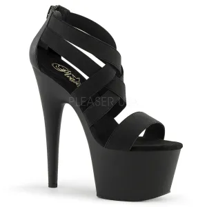 ADORE-769  Black Elastic Band-Faux Leather/Black Matte
