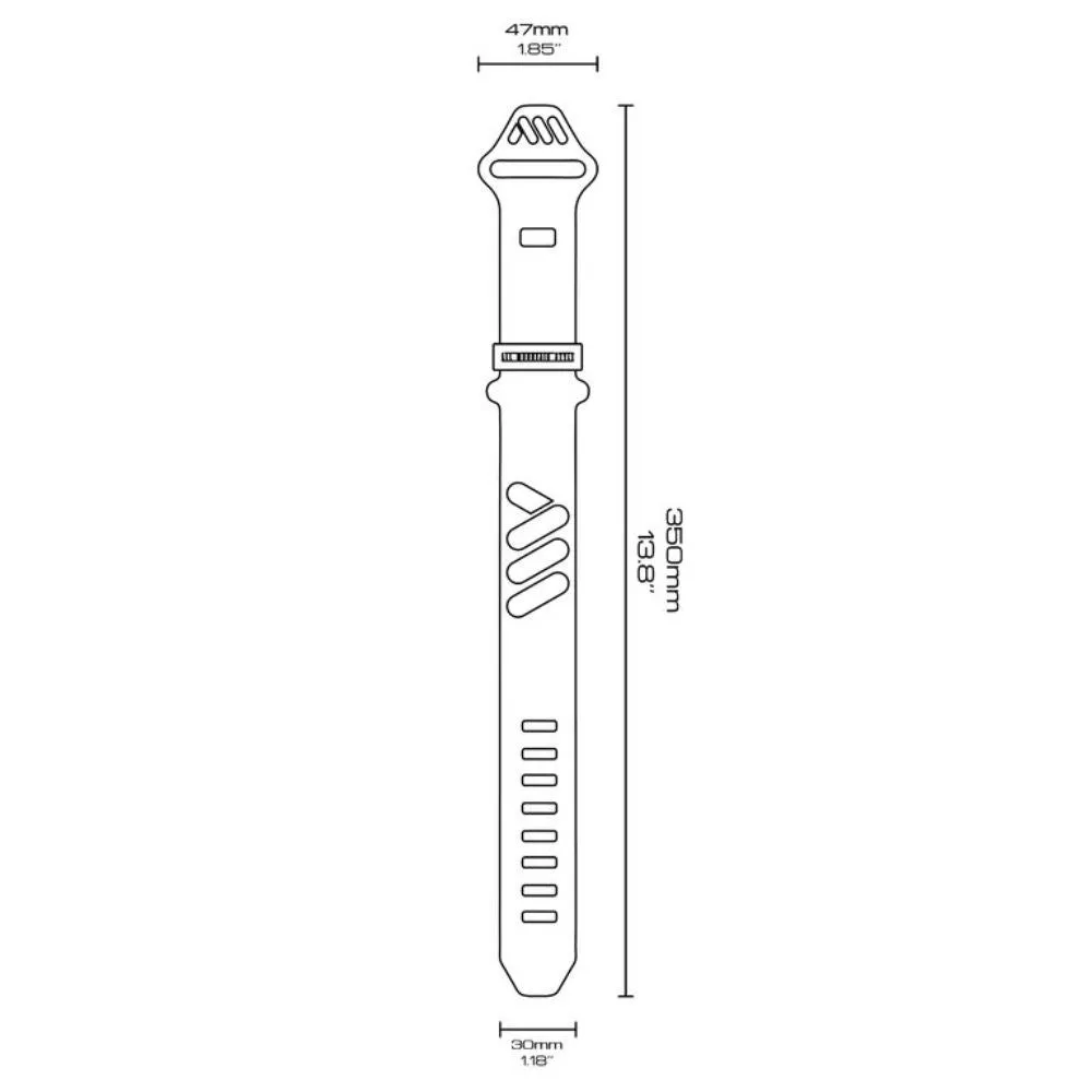 All Mountain Style AMS OS Strap Silicona 60A Red