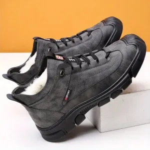 ArcticGrip Men's Fleece-Lined Sneakers – Waterproof, Non-Slip Outdoor Shoes
