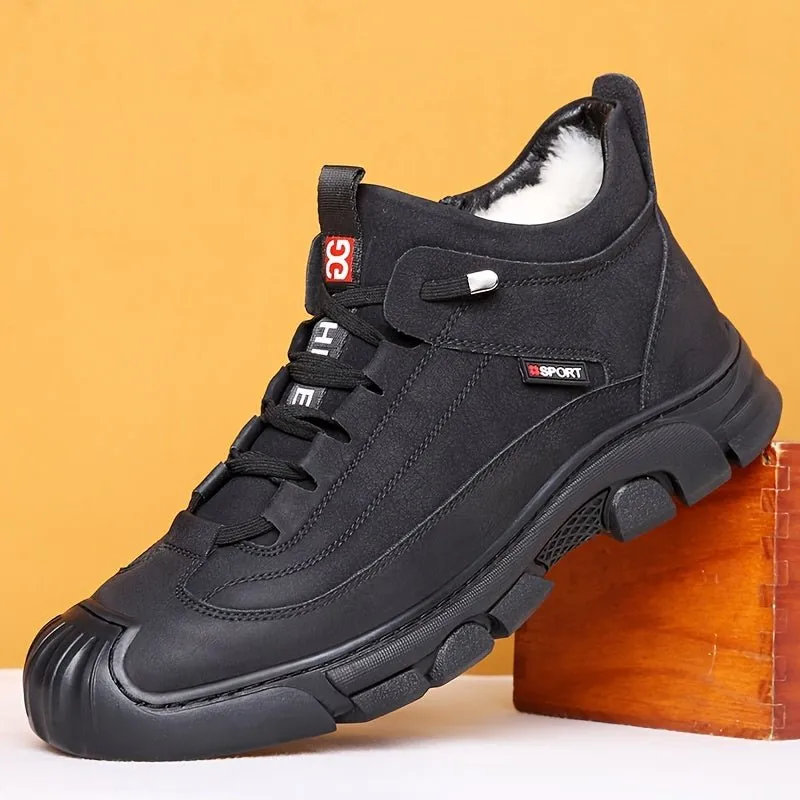 ArcticGrip Men's Fleece-Lined Sneakers – Waterproof, Non-Slip Outdoor Shoes