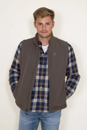 Ariat Logo 2.0 Softshell Vest for Men in Brown | 10046614-BANYANBARK