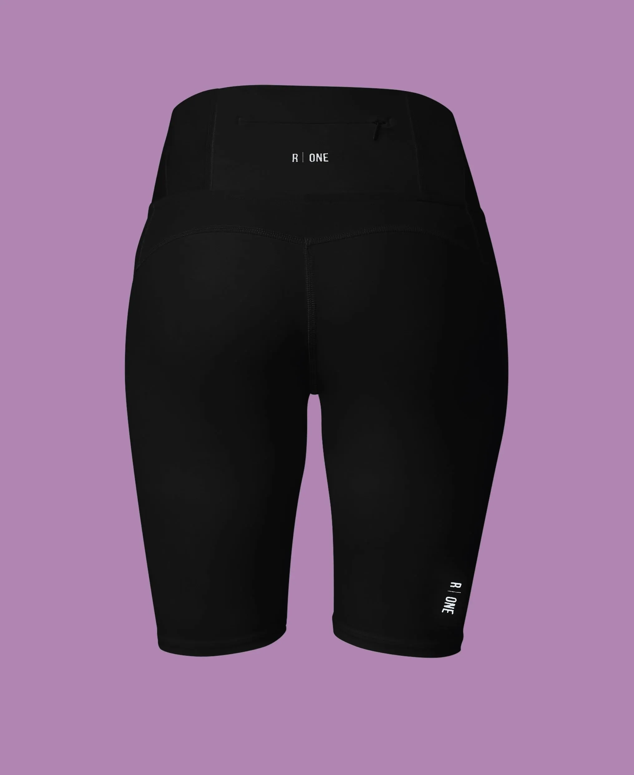 B-Confident Recycled Material Cycling Short | Black