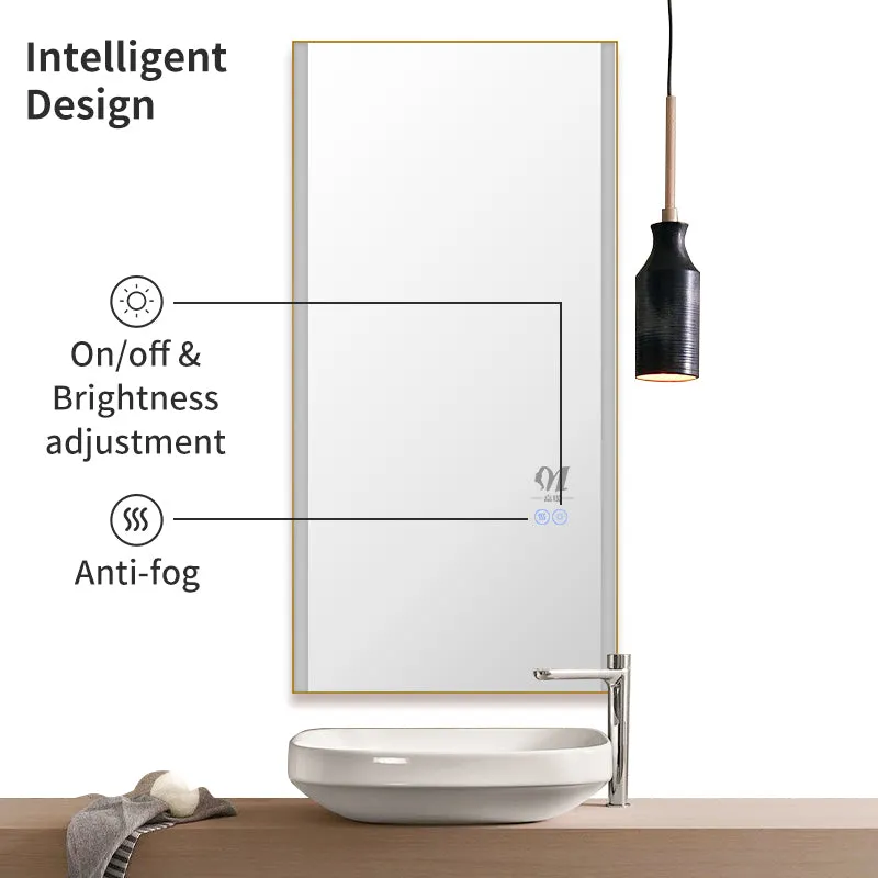Bathroom Mirrors With Waterproof Ip65 Touch Sensor Mirrors Cosmetic Makeup Android Smart Mirror