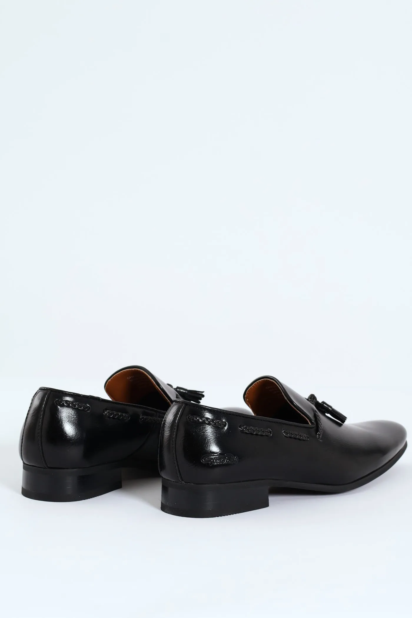 Braided Tassel Slip On - Black