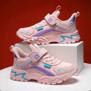 Brand Kids Sports Shoes Outdoor Comfortable Running Shoes Girls Waterproof Sneakers Tenis Infantil Pink Antislip Children Shoes