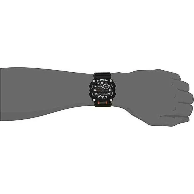 CASIO G-SHOCK ANALOG DIGITAL BLACK & ORANGE MEN WATCH GA-900C-1A4JF