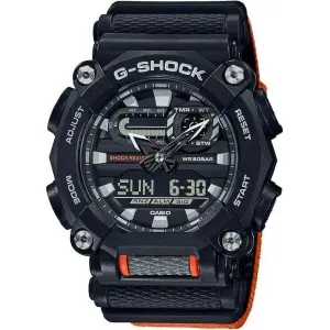 CASIO G-SHOCK ANALOG DIGITAL BLACK & ORANGE MEN WATCH GA-900C-1A4JF