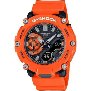 CASIO G-SHOCK ANALOG DIGITAL ORANGE MEN WATCH GA-2200M-4AJF