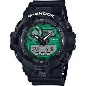 CASIO G-SHOCK BLACK AND GREEN SERIES ANALOG DIGITAL MEN WATCH GA-700MG-1AJF