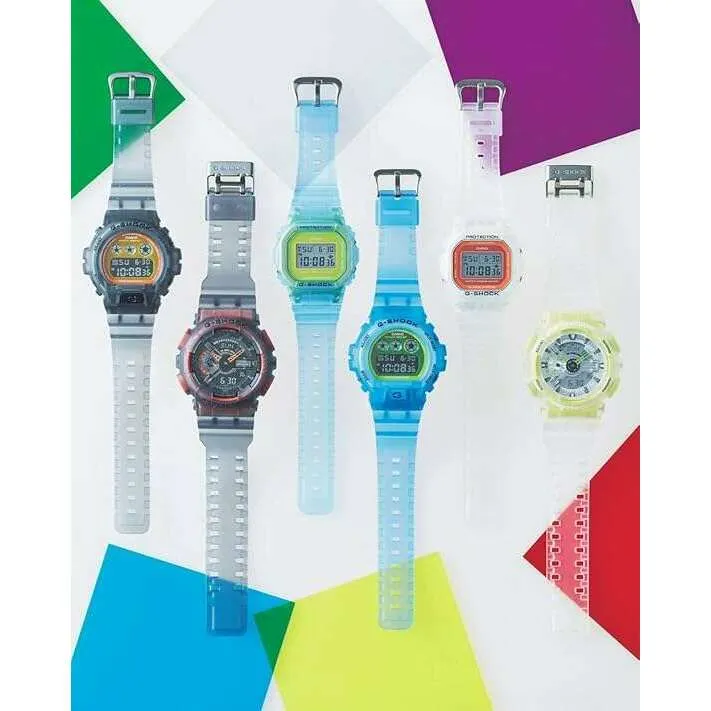 CASIO G-SHOCK COLOR SKELETON SERIES DIGITAL BLACK MEN WATCH DW-6900LS-1JF
