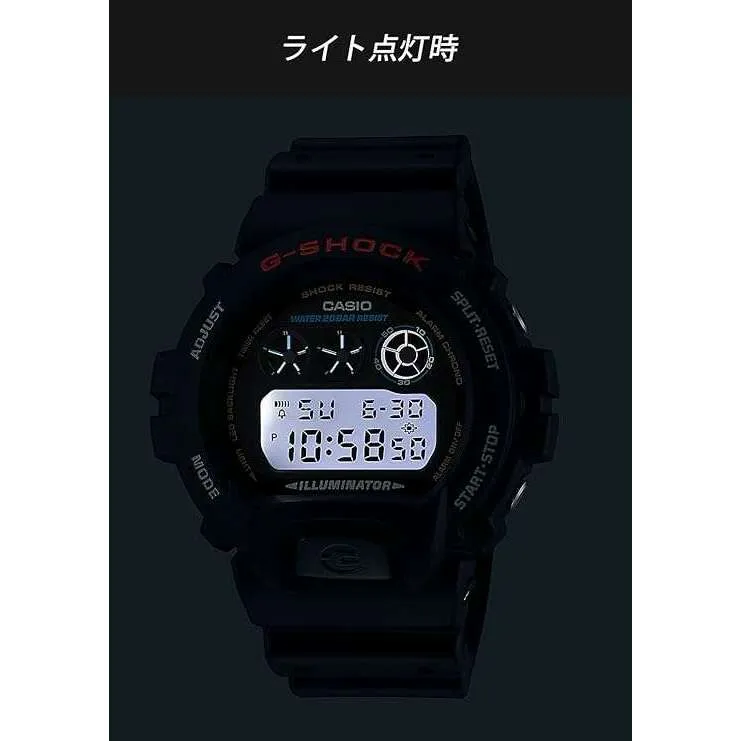 CASIO G-SHOCK DAY-DATE DIGITAL DIAL BLACK RESIN STRAP MEN WATCH DW-6900U-1JF