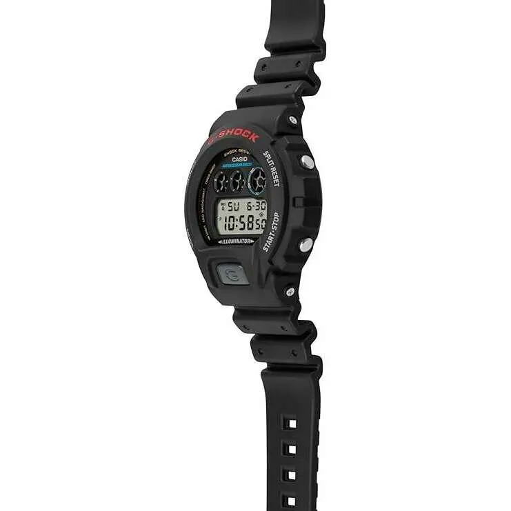 CASIO G-SHOCK DAY-DATE DIGITAL DIAL BLACK RESIN STRAP MEN WATCH DW-6900U-1JF