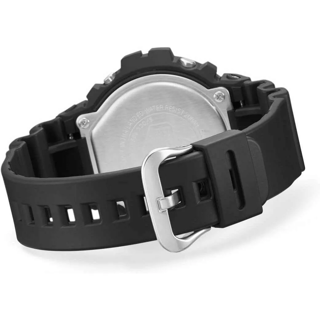 CASIO G-SHOCK DAY-DATE DIGITAL DIAL RESIN STRAP BLACK & ORANGE MEN WATCH DW-6900UB-9JF