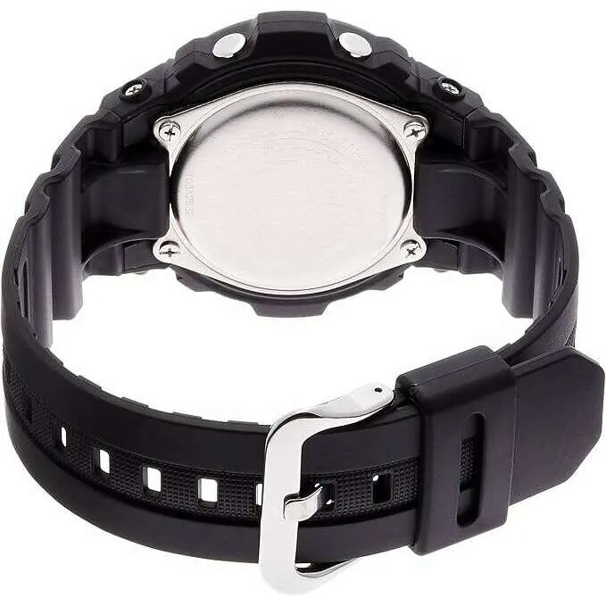 CASIO G-SHOCK DAY-DATE SOLAR BLACK STRAP ANALOG DIGITAL WHITE DIAL MEN WATCH AWG-M100S-7AJF