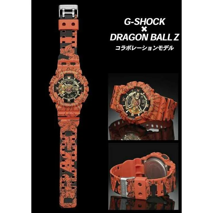CASIO G-SHOCK DRAGON BALL Z COLLABORATION MODEL ANALOG DIGITAL MEN WATCH GA-110JDB-1A4JR