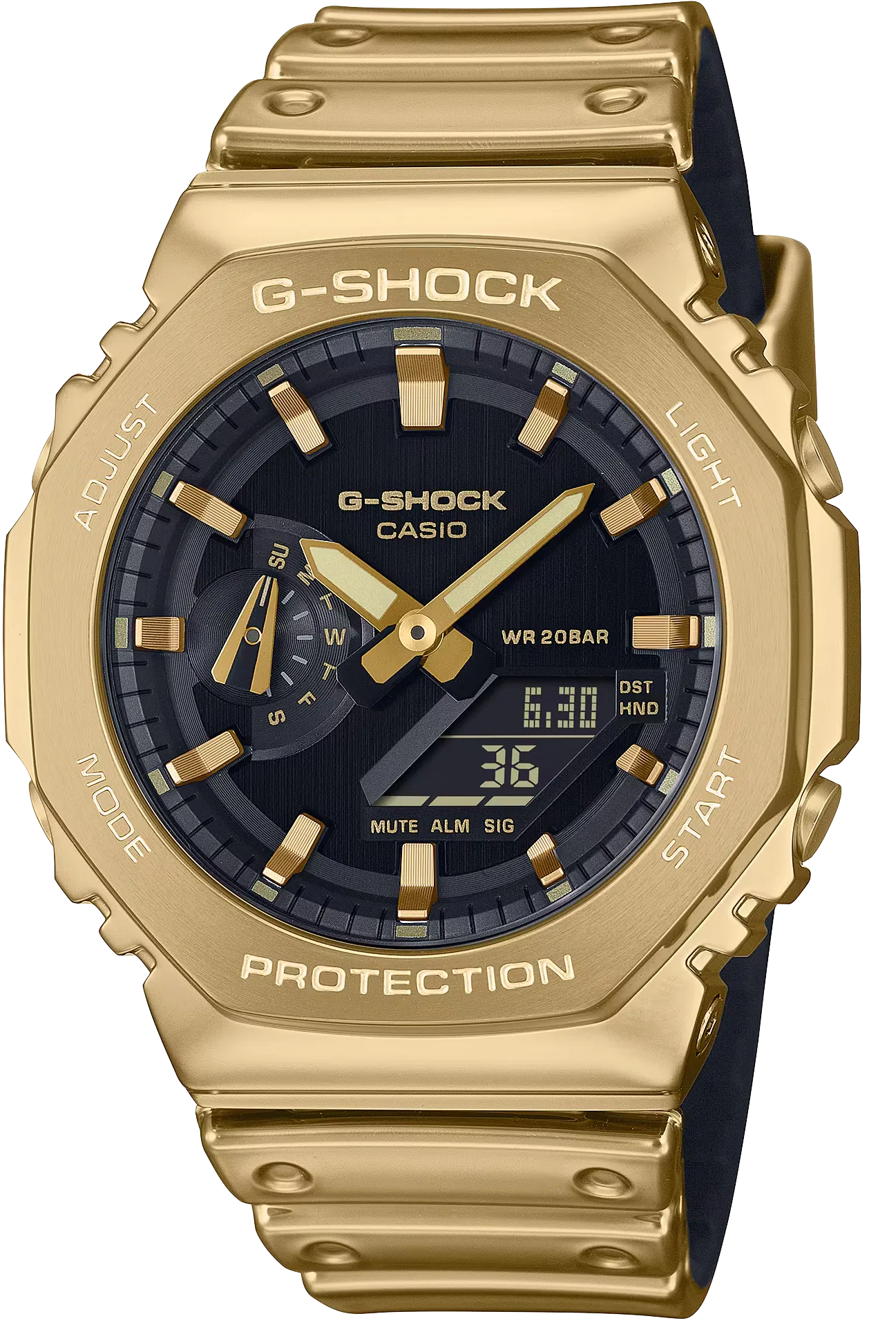CASIO G-shock FINE METALLIC SERIES World Time Alarms Digital Analog GM-2100YMG-9AJF