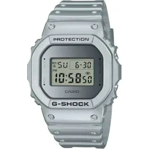 CASIO G-SHOCK FORGOTTEN FUTURE SERIES DAY-DATE DIGITAL SILVER MEN WATCH DW-5600FF-8JF