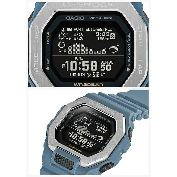 CASIO G-SHOCK G-LIDE BLUETOOTH DIGITAL DIAL BLUE MEN WATCH GBX-100-2AJF