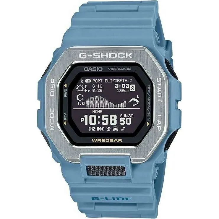 CASIO G-SHOCK G-LIDE BLUETOOTH DIGITAL DIAL BLUE MEN WATCH GBX-100-2AJF