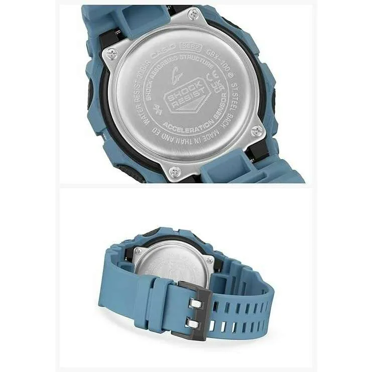 CASIO G-SHOCK G-LIDE BLUETOOTH DIGITAL DIAL BLUE MEN WATCH GBX-100-2AJF