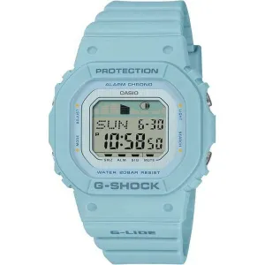 CASIO G-SHOCK G-LIDE DAY-DATE LIGHT BLUE RESIN STRAP DIGITAL DIAL LADIES WATCH GLX-S5600-2JF