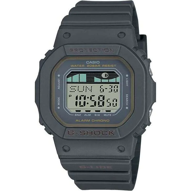 CASIO G-SHOCK G-LIDE MID-SIZE MODEL BLACK RESIN STRAP DIGITAL UNISEX WATCH GLX-S5600-1JF