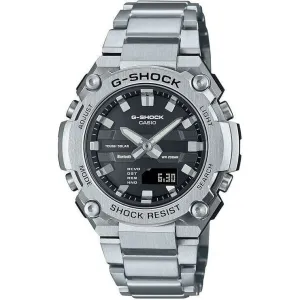 CASIO G-SHOCK G-STEEL BLUETOOTH SOLAR SILVER & BLACK MEN WATCH GST-B600D-1AJF