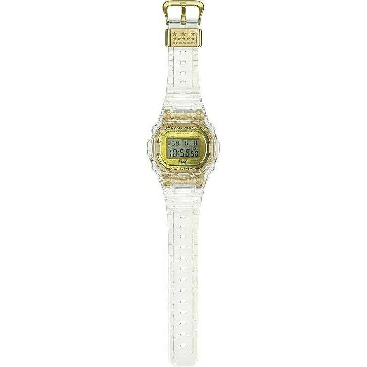 CASIO G-SHOCK GLACIER GOLD CLEAR DIGITAL MEN WATCH DW-5735E-7JR