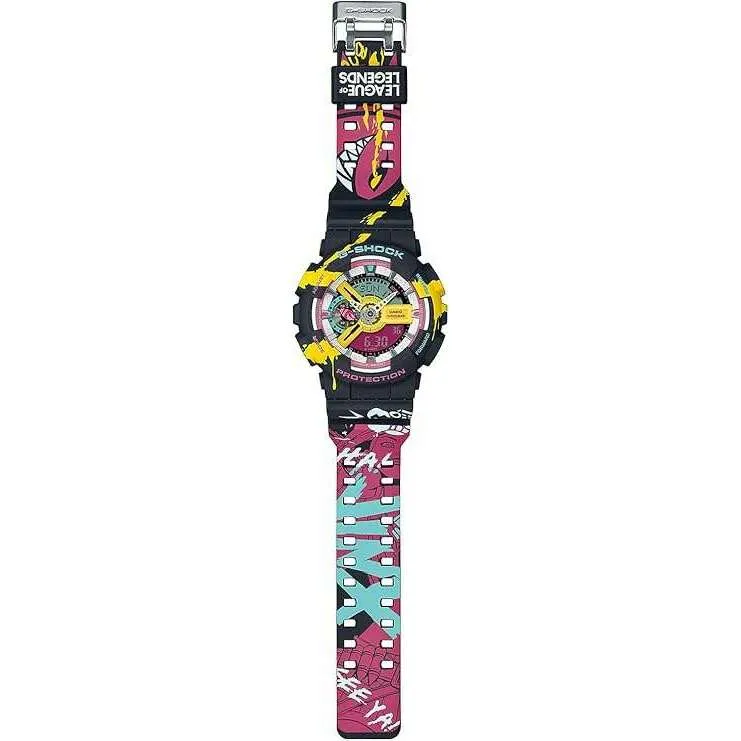 CASIO G-SHOCK LEAGUE OF LEGENDS COLLABORATION MULTICOLORED MEN WATCH GA-110LL-1AJR