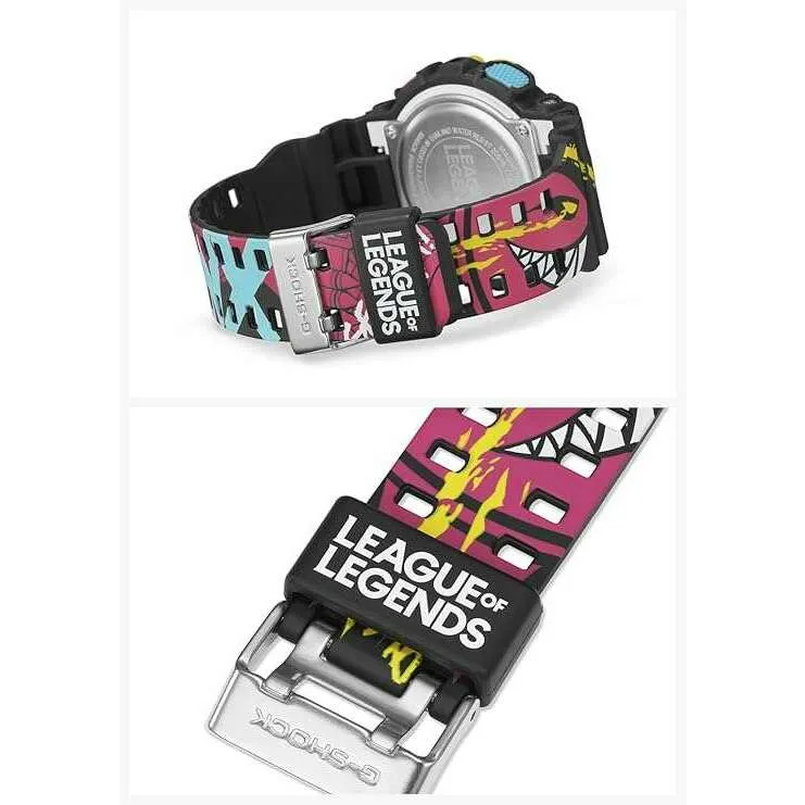 CASIO G-SHOCK LEAGUE OF LEGENDS COLLABORATION MULTICOLORED MEN WATCH GA-110LL-1AJR