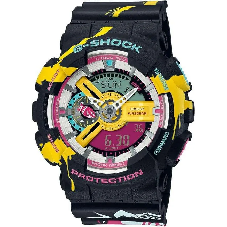 CASIO G-SHOCK LEAGUE OF LEGENDS COLLABORATION MULTICOLORED MEN WATCH GA-110LL-1AJR