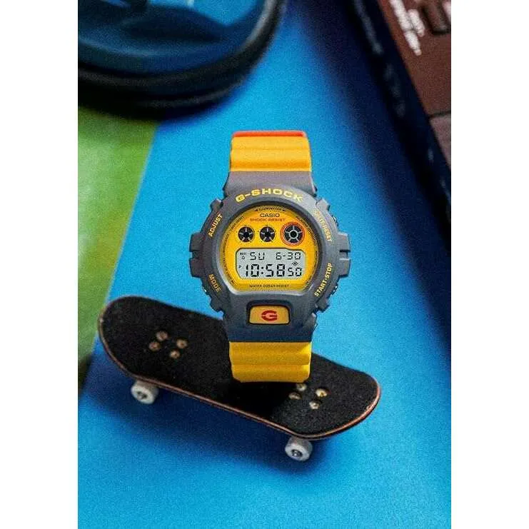CASIO G-SHOCK LIMITED MODEL DAY-DATE DIGITAL YELLOW & GREY MEN WATCH DW-6900Y-9JF